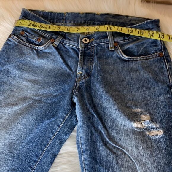 Lucky Brand Distressed Sweet Dream Cuffed Crop Size 4/27 - Picture 11 of 16